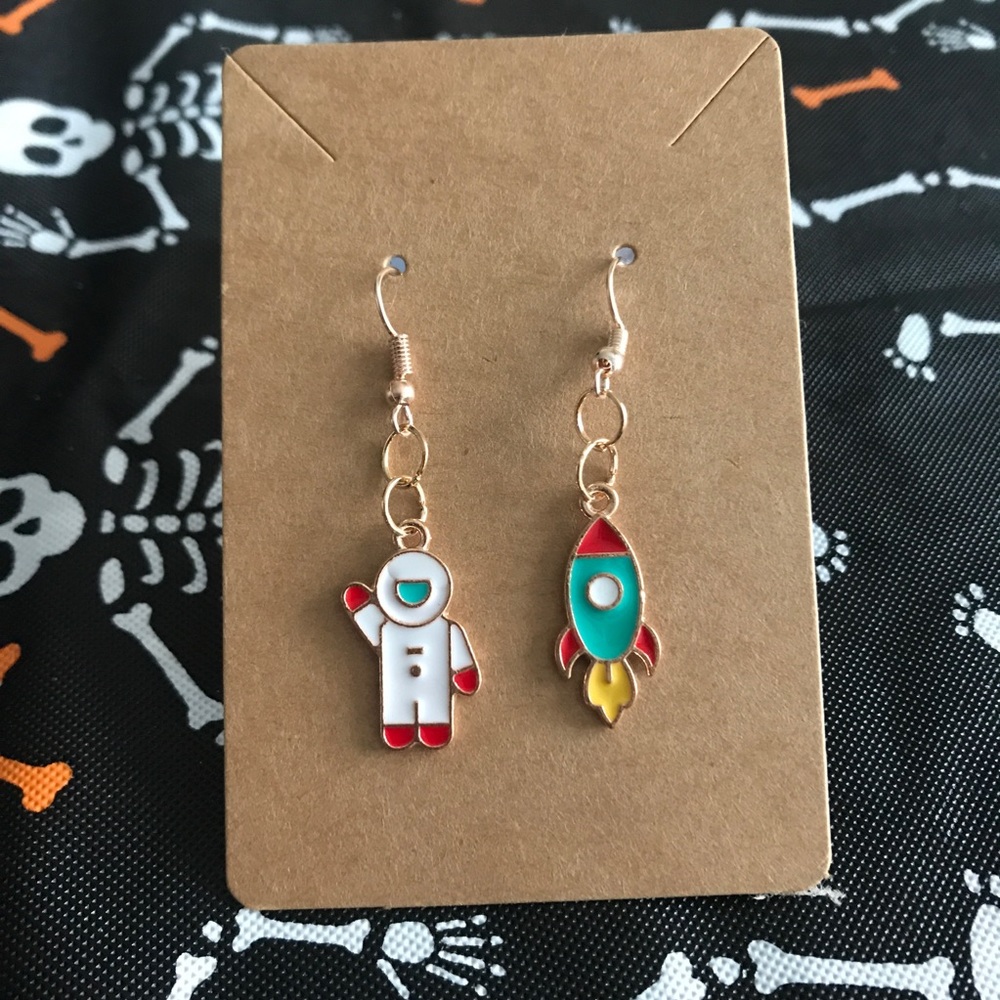Astronaut Handmade Earrings